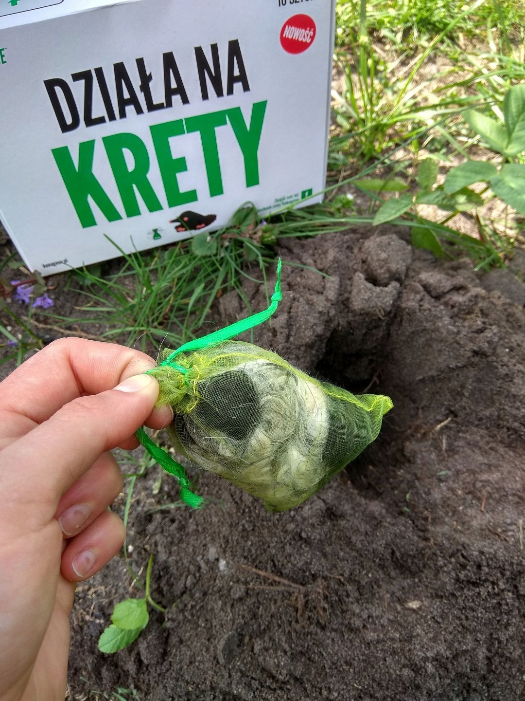 pachový repelent na krtkov